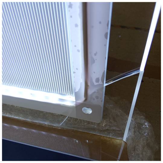 Picture frame illuminated by LED A0 945x1295mm in methacrylate for poster advertisement sign