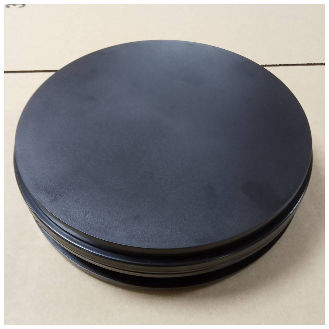 Base électrique pivotante de 25 cm. Plateforme tournante noire