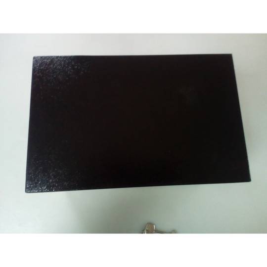 Sicherheitssafe aus Stahl mit Schlüsseln 31 x 20 x 20 cm schwarz