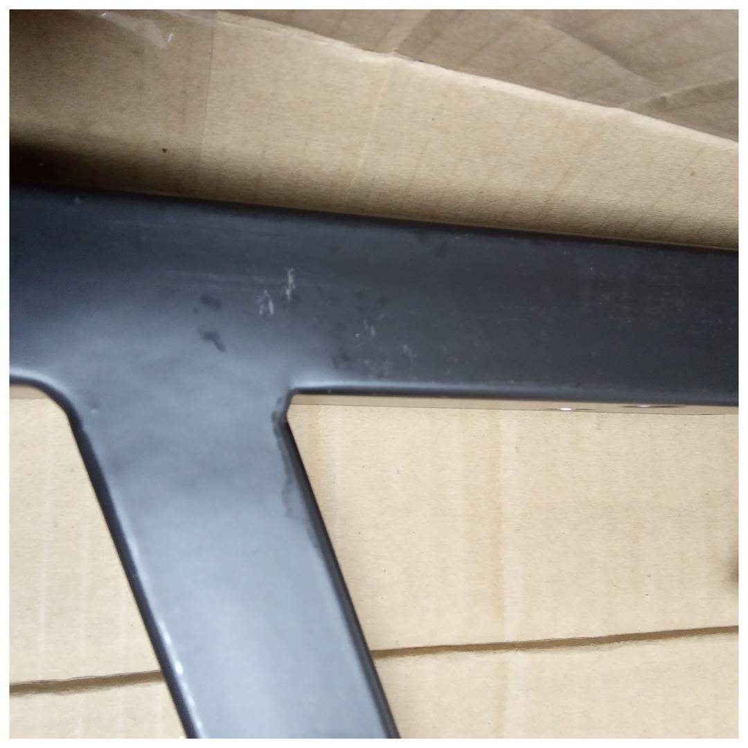 Piedi rettangolari per tavolino e sgabello Gambe in acciaio nero 480 x 60 x 420 mm Confezione da 2