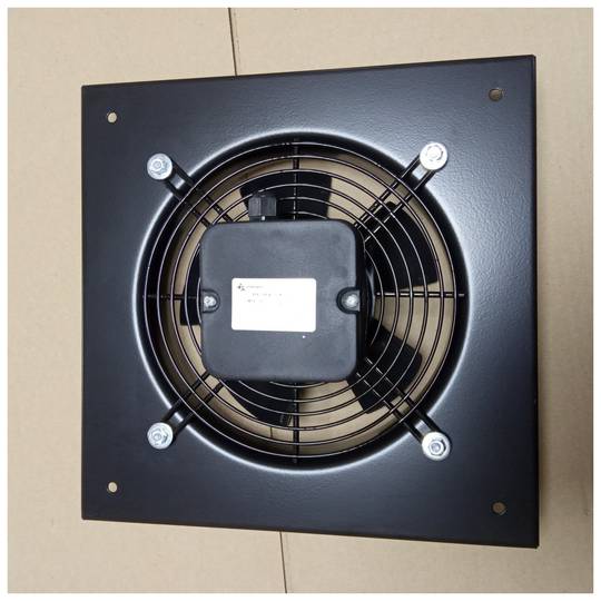 Wentylator wyciągowy naścienny 200 mm do wentylacji przemysłowej 2550 obr/min kwadratowy 310x310x48 mm