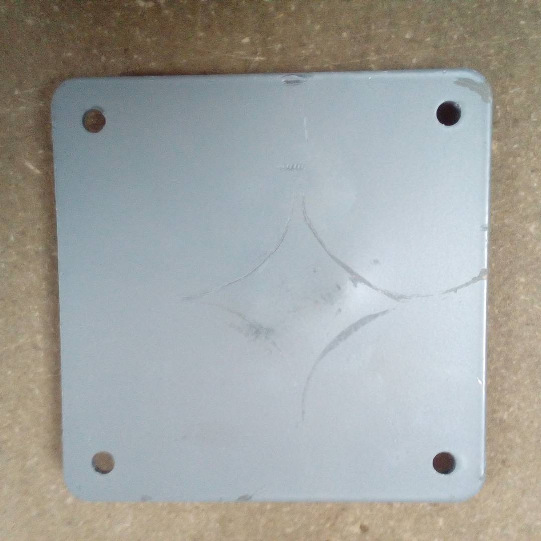 Piedi tondi per tavolo e mobile. Gambe in acciaio grigio 72-75 cm pacco da 4