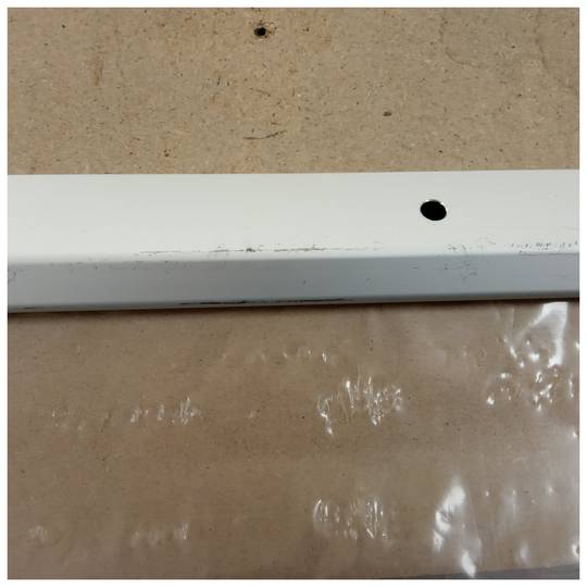 Binario per porta scorrevole 2m con copertura neutra in MDF