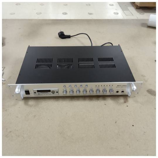 100W 110V 5 zone professional sound amplifier with MIC AUX FM MP3 rack