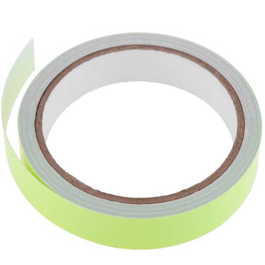 Fita luminosa autoadesiva e auto-recarregável em amarelo 5mx2cm