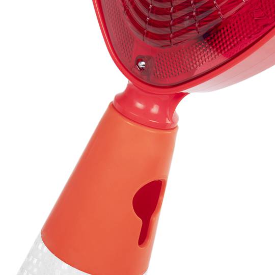 Lampada con luce solare lampeggiante di segnalazione per cono da 22 cm