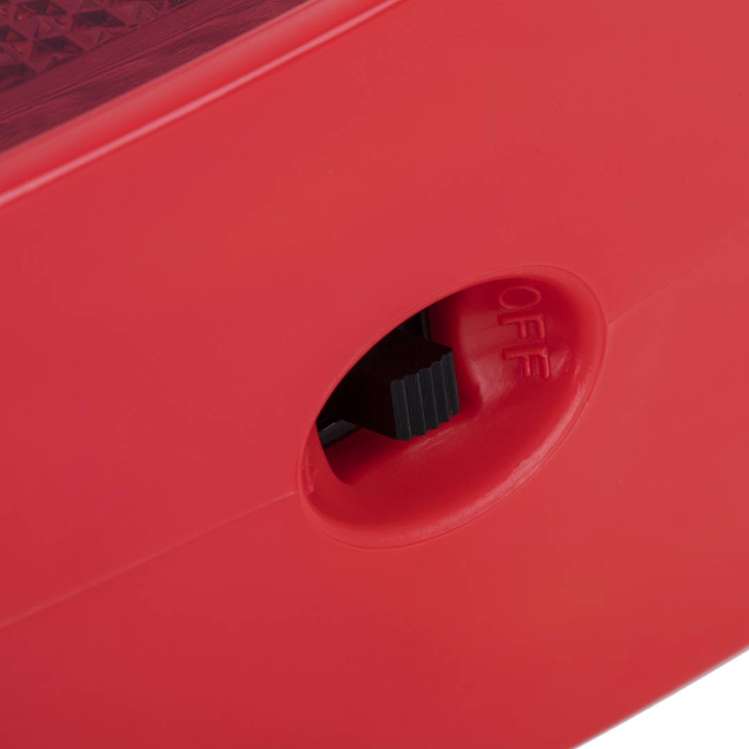 Lampada con luce solare lampeggiante di segnalazione per cono da 22 cm