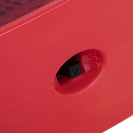 Lampada con luce solare lampeggiante di segnalazione per cono da 22 cm