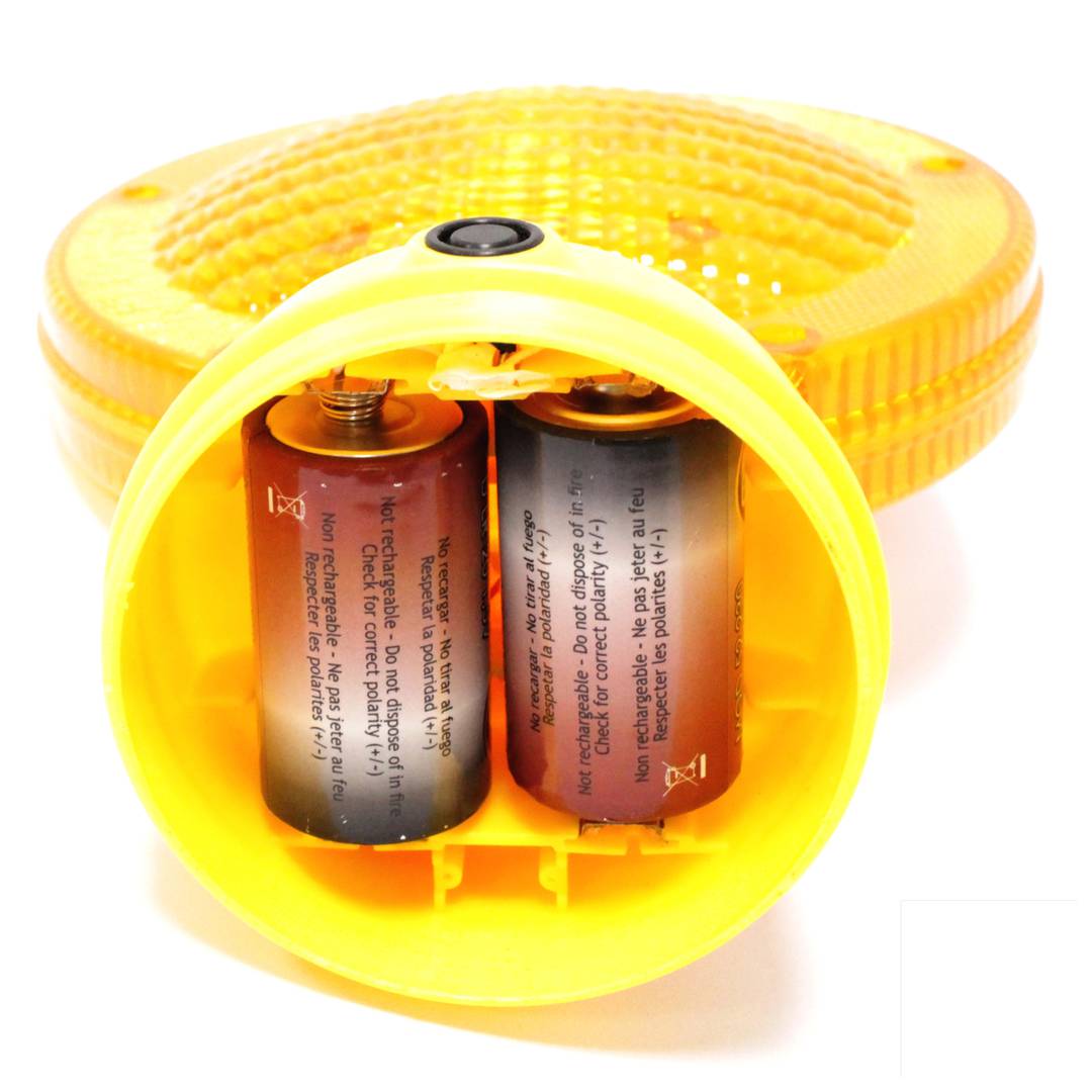 Lamp met knipperlicht voor kegel of hangend met 44mm schakelaar