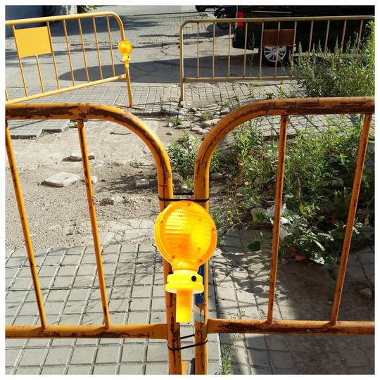 Lamp met knipperlicht voor kegel of hangend met 44mm schakelaar