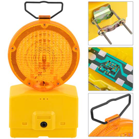Lampe lumière clignotante signalisation suspendus clôture de terrain de mât travaille avec 4R25