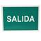 Cartel de señalización de salida de 30x21cm