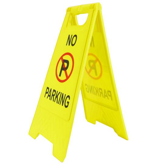 No Parking Signal. Folding and portable