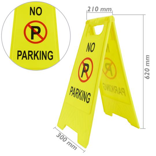 No Parking Signal. Folding and portable