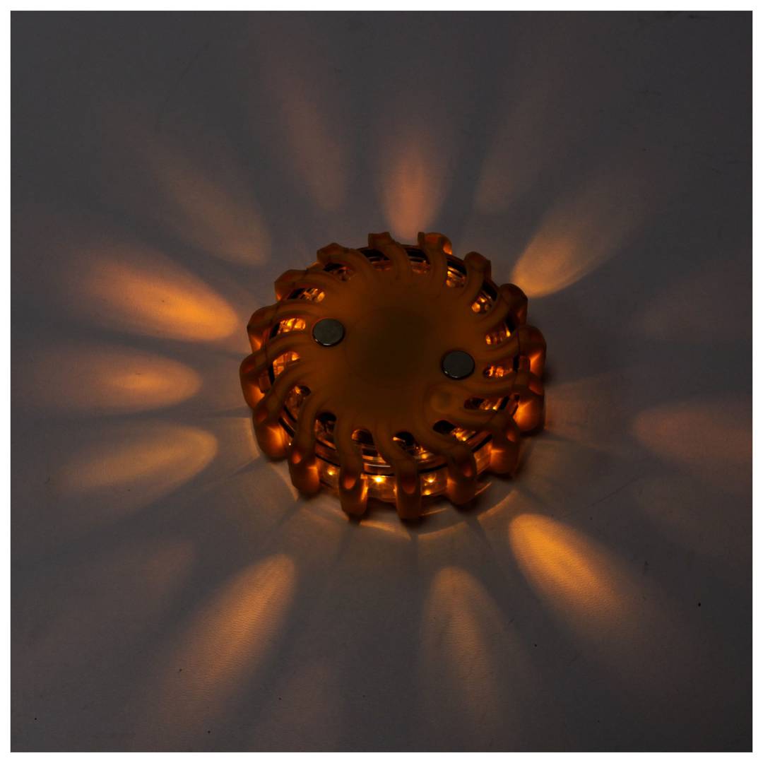 LED flare case 6 LED beacons signaling yellow IP67