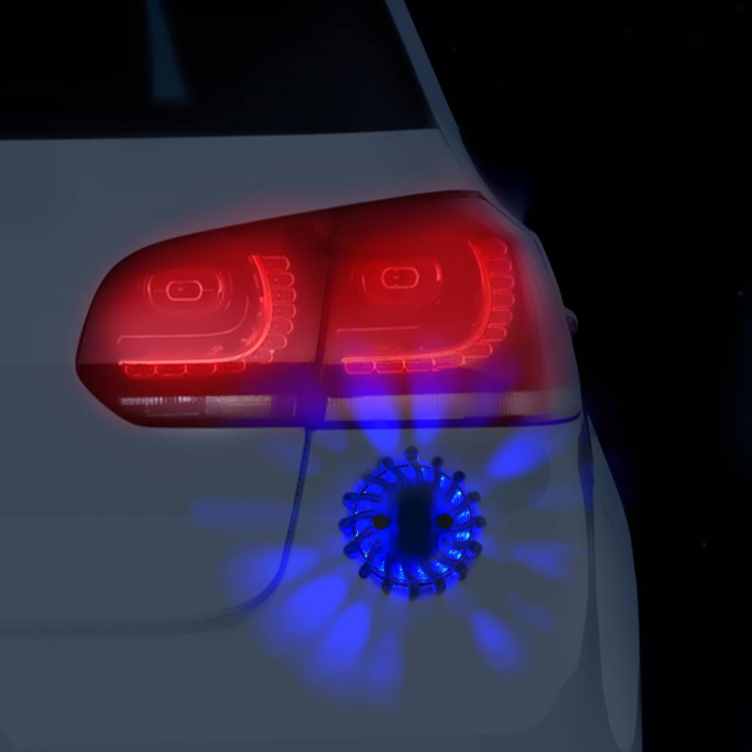LED flare case 6 signaling beacons blue IP67