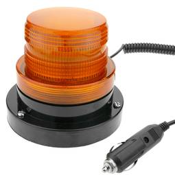 Luz estroboscópica de emergência para carros com fixação magnética de 12V laranja