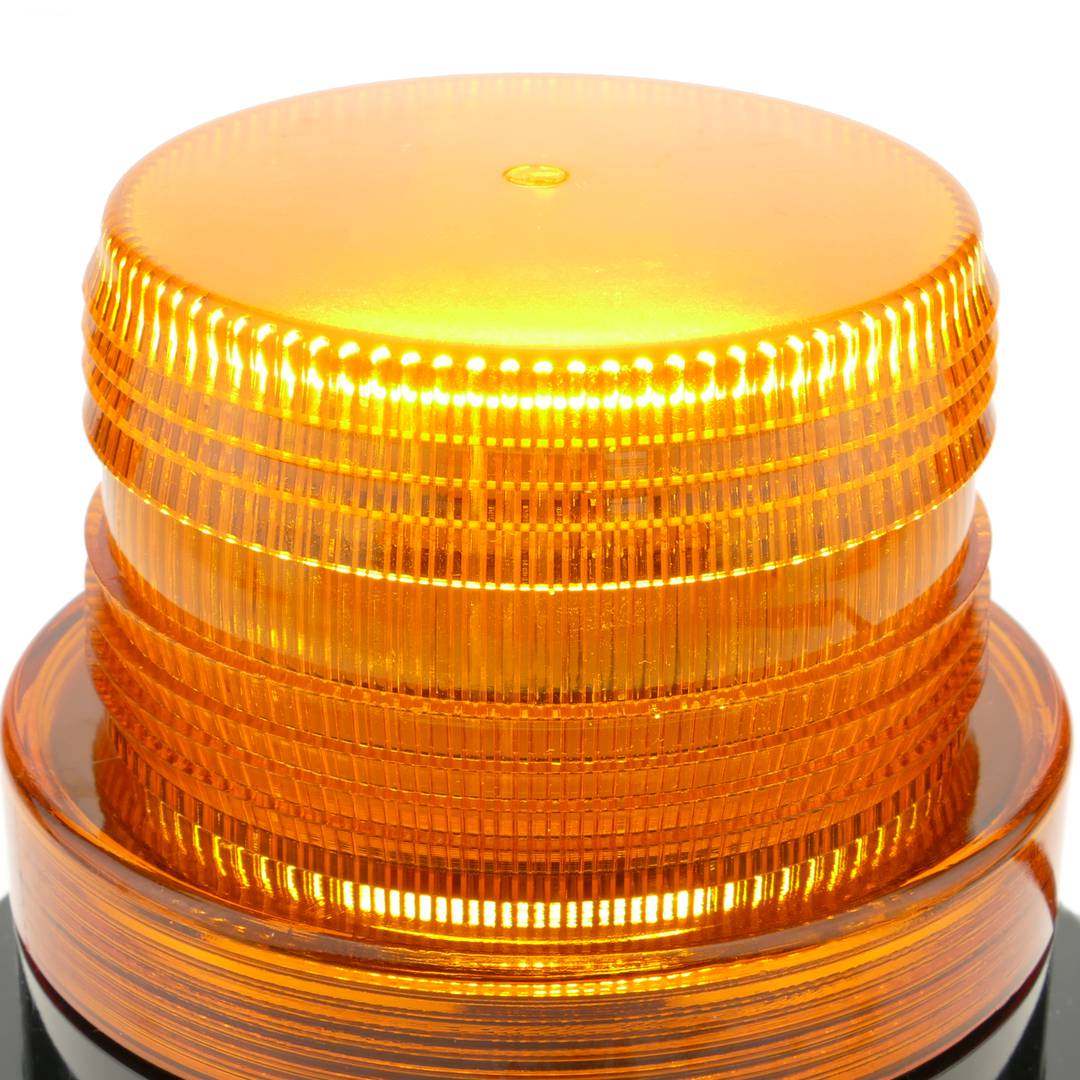 Luce stroboscopica di emergenza per auto con fissaggio magnetico a 12V arancione