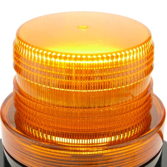 Luce stroboscopica di emergenza per auto con fissaggio magnetico a 12V arancione