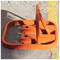 Folding parking barrier metallic lock type fence