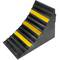 Calzo de goma para coches y camiones. Cuña de ruedas para autocaravanas 157x250x188 mm