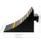 Calzo de goma para coches y camiones. Cuña de ruedas para autocaravanas 157x250x188 mm