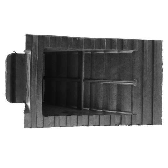 Calzo de goma para coches y camiones. Cuña de ruedas para autocaravanas 157x250x188 mm
