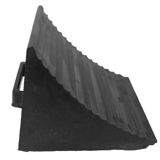 Bloco de borracha para carros e caminhões. Cunha de rodas para autocaravanas 290x325x270 mm