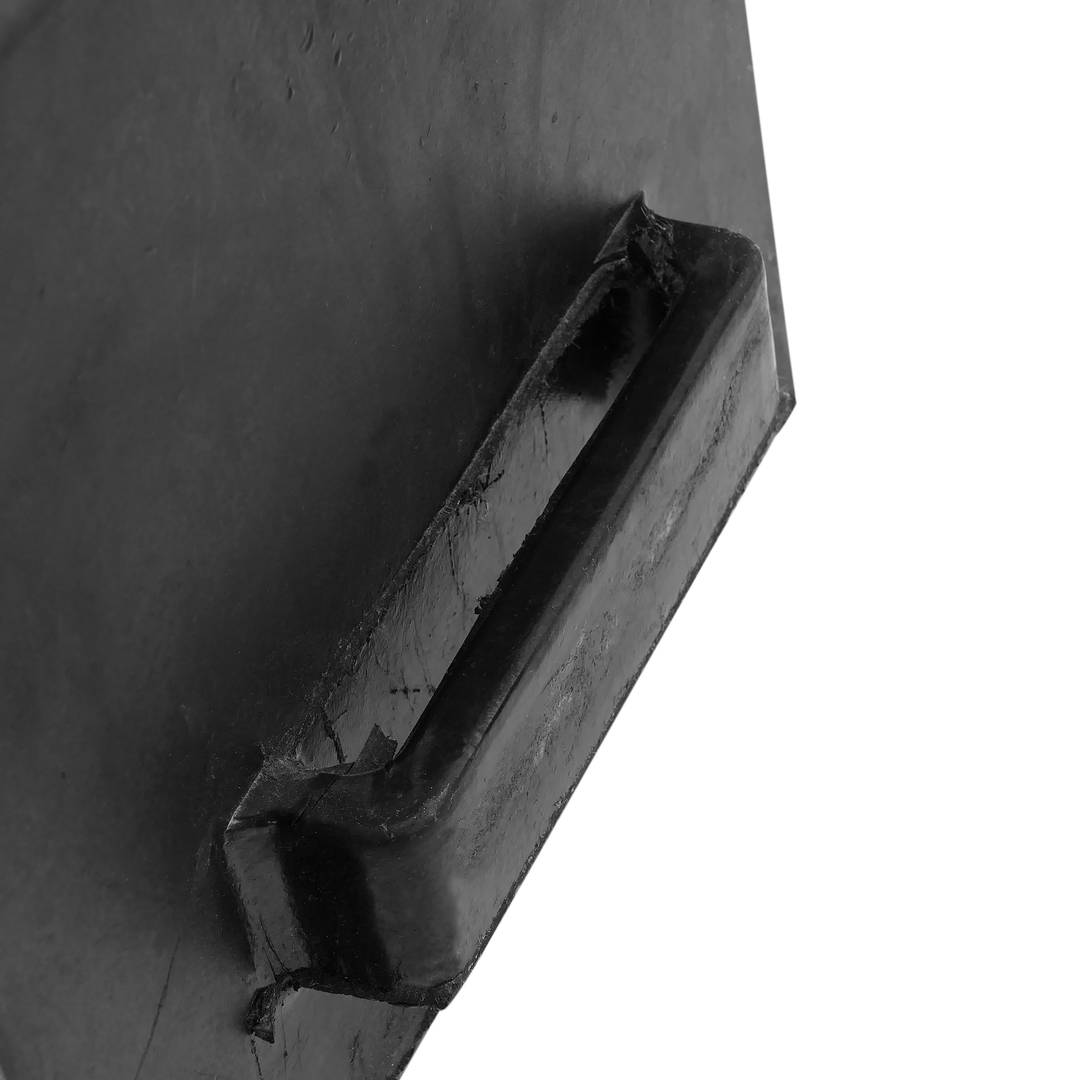 Bloco de borracha para carros e caminhões. Cunha de rodas para autocaravanas 290x325x270 mm