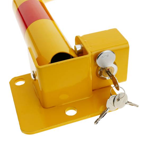 Składana składana bariera parkingowa z zamkiem 630 mm