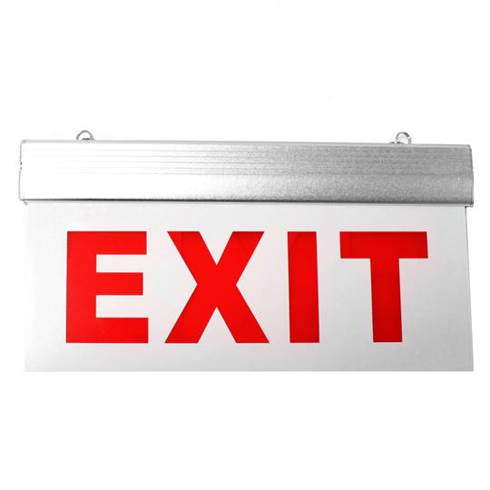 Cartell EXIT LED 250VAC 50Hz vidre penjant