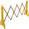 Extendable barrier 23-250 cm yellow and black with reflectors