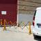 Extendable barrier 23-250 cm yellow and black with reflectors