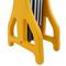 Extendable barrier 23-250 cm yellow and black with reflectors