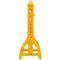 Extendable barrier 23-250 cm yellow and black with reflectors