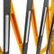 Extendable barrier 23-250 cm yellow and black with reflectors