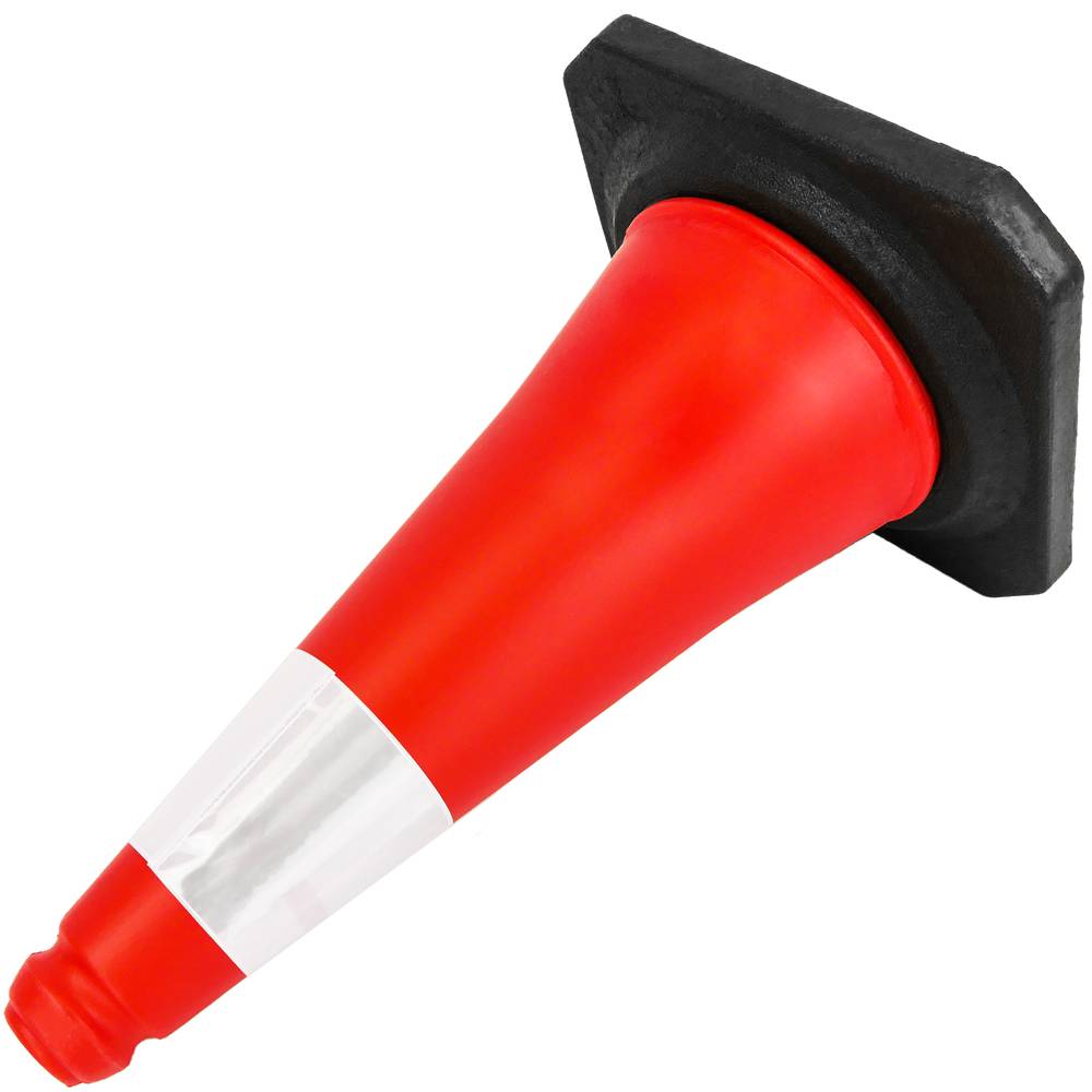 Traffic cone with signaling reflector and beacon 50 cm