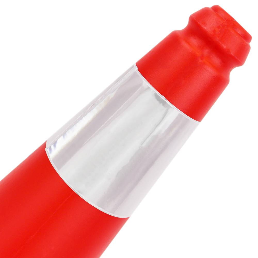 Traffic cone with signaling reflector and beacon 50 cm