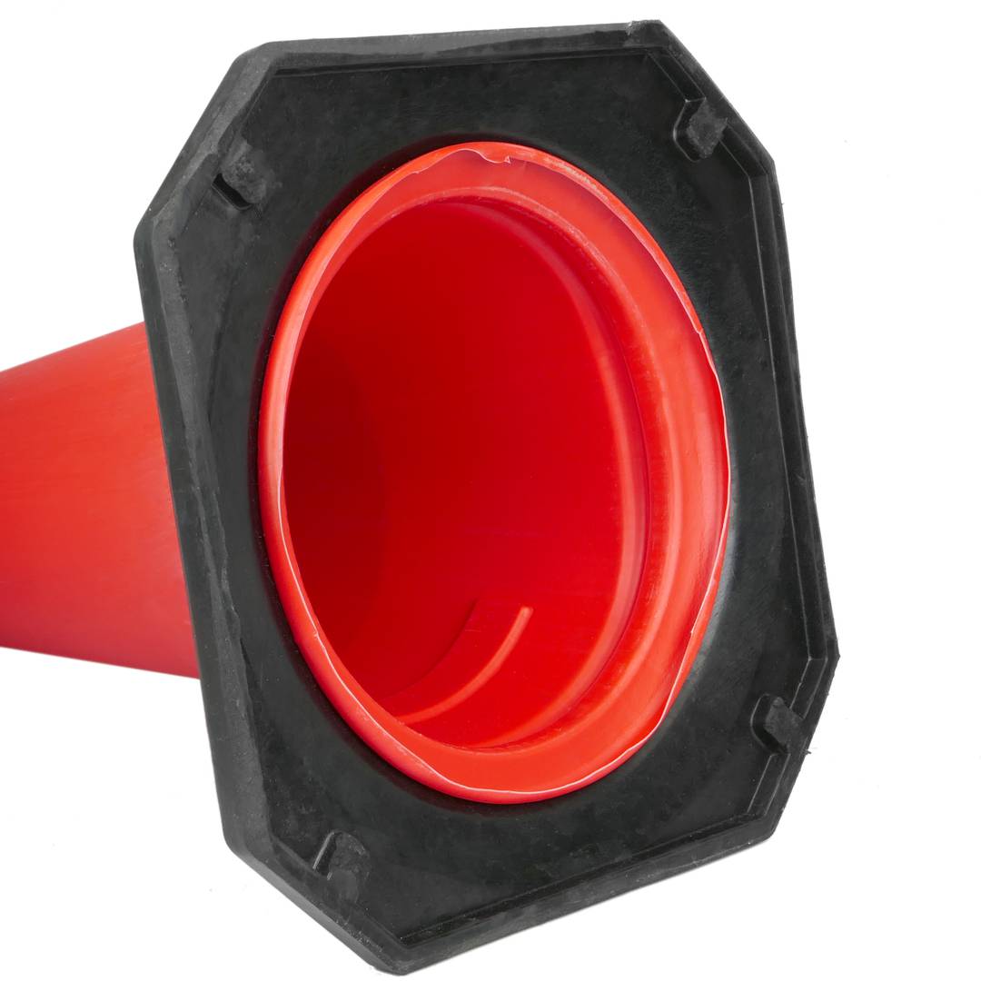 Verkehrskegel mit Signalreflektor und Leuchtfeuer 75 cm