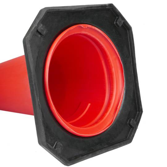 Verkehrskegel mit Signalreflektor und Leuchtfeuer 75 cm