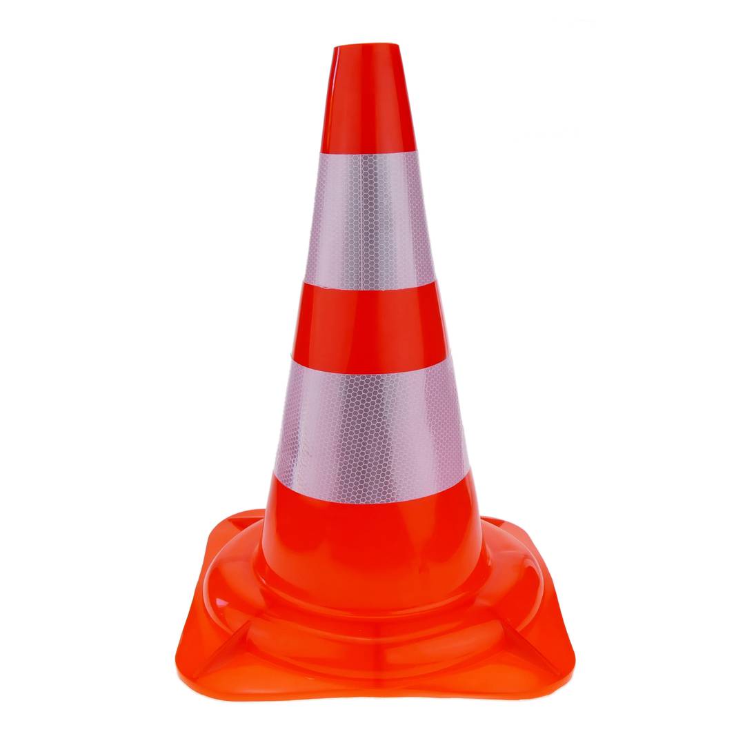 Reflective traffic cone 470 mm rubber