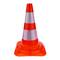 Reflective traffic cone 470 mm rubber