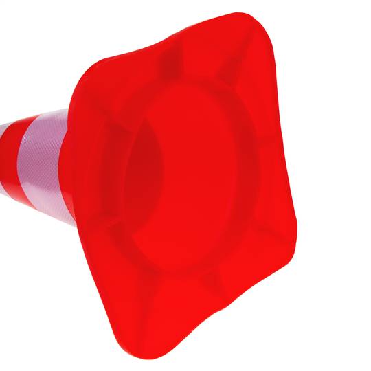 Reflective traffic cone 470 mm rubber