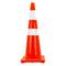 Cone de trânsito sinalização e marcado com refletor de 92 cm de borracha