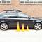 Cône de signalisation avec bandes réfléchissants de 400 mm pliable