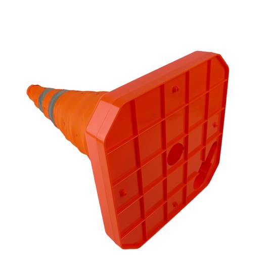Cone de trânsito sinalização e marcado com refletor de 58 cm dobrável
