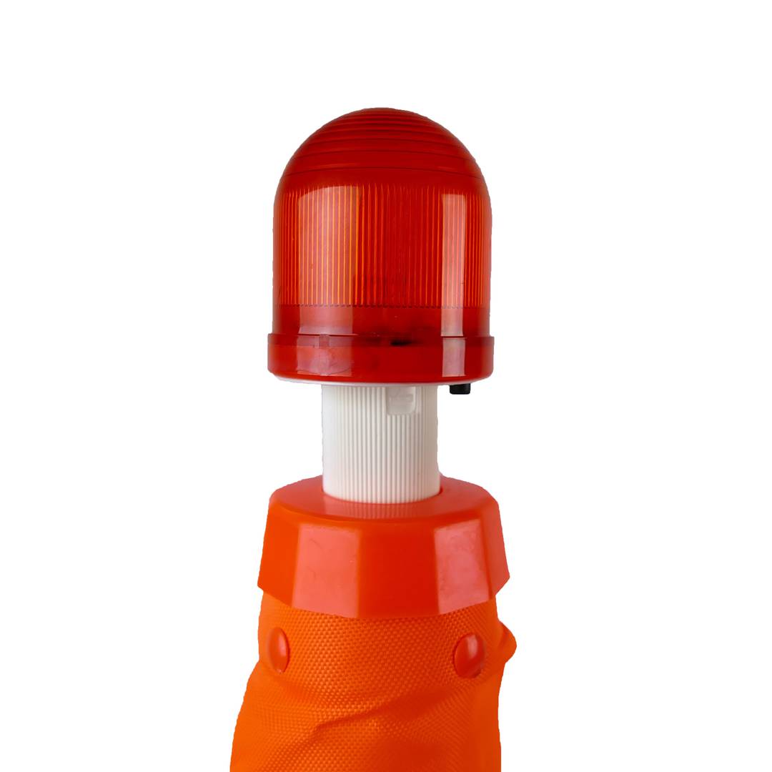 Cono de tráfico señalización y balizamiento con reflector de 720 mm plegable con luz