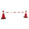 Pasek sygnałowy do zainstalowania między dwoma czerwonymi i białymi stożkami nawigacyjnymi 127 cm