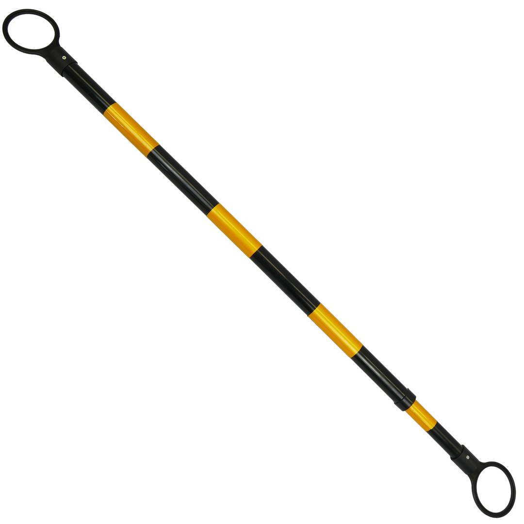 Barra signaling between two cones to install beacons 127cm yellow and black