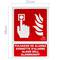 Schild PVC Brandmelder langnachleuchtend 21 x 30 cm. Lumineszenz Signal